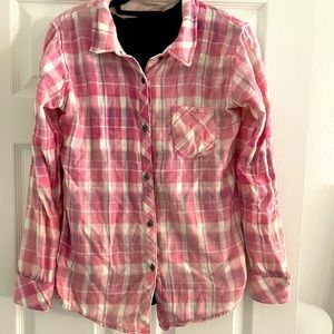 Rails button down plaid shirt